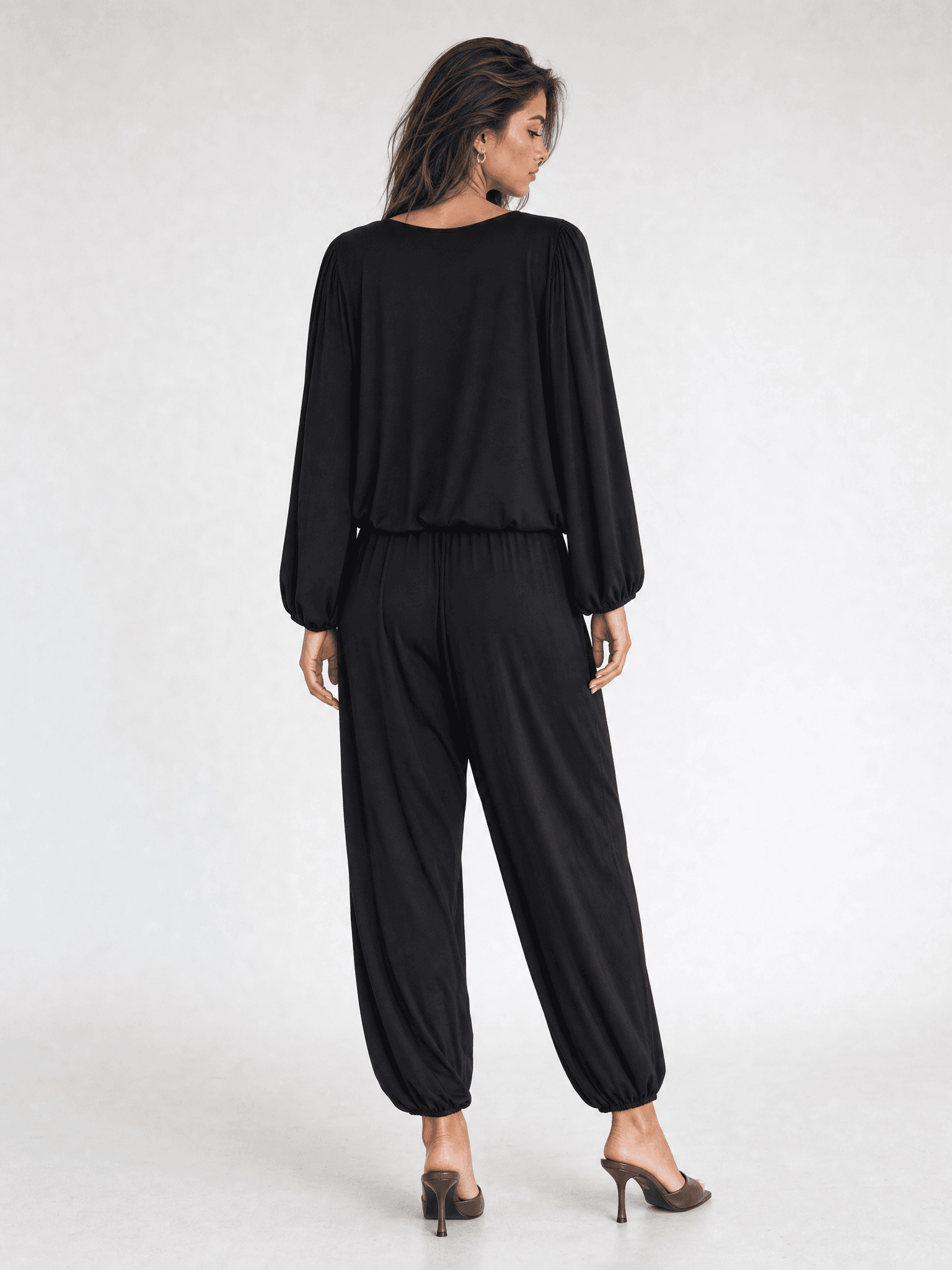 Blusa negra de modal Rania — foto 6