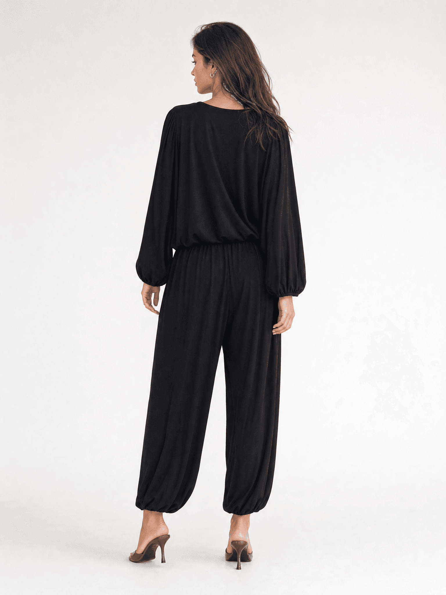 Blusa negra de modal Rania — foto 3