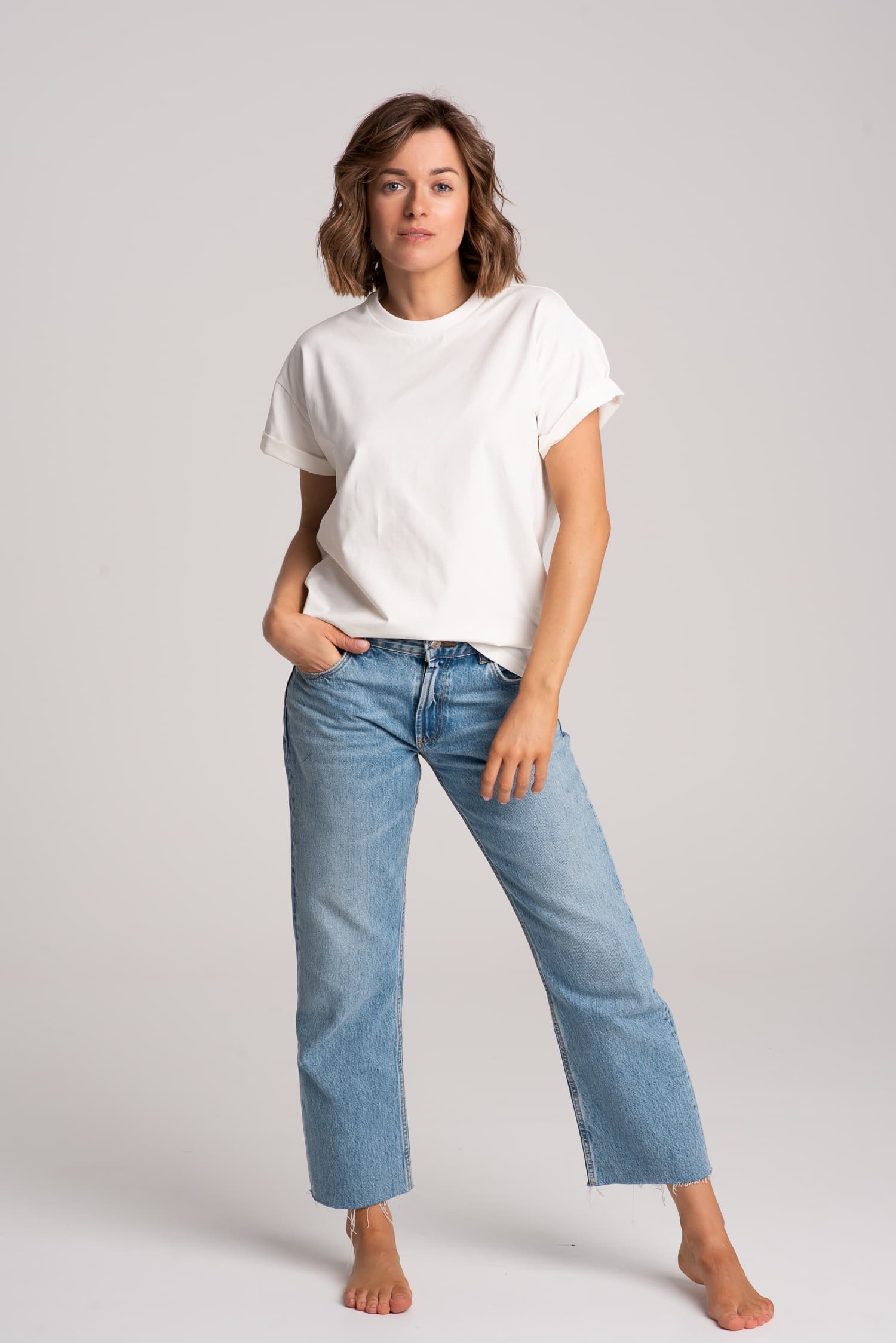 T-shirt klasyczny BASIC – biały