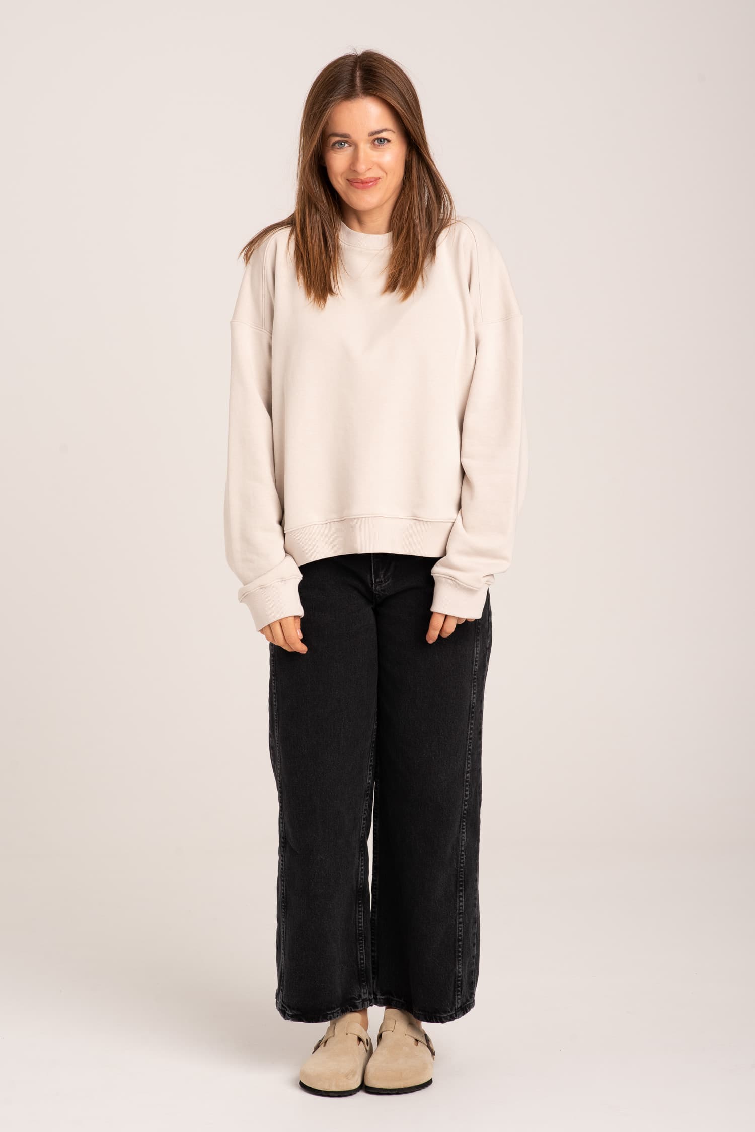 Beżowa bluza NORA (jasny beż) - zdjęcie 3