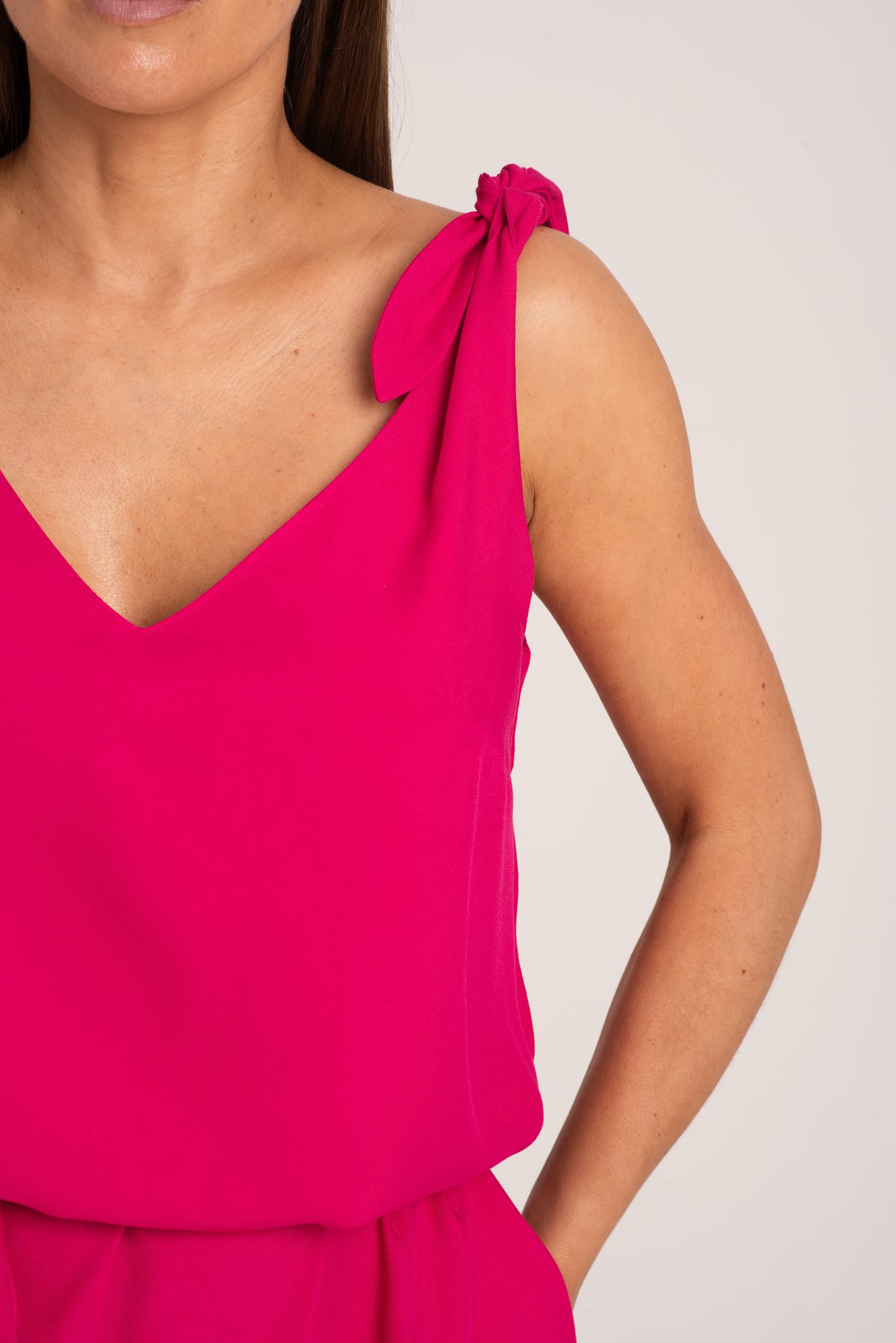 Letnia sukienka SAMAR - różowa - zdjęcie 3