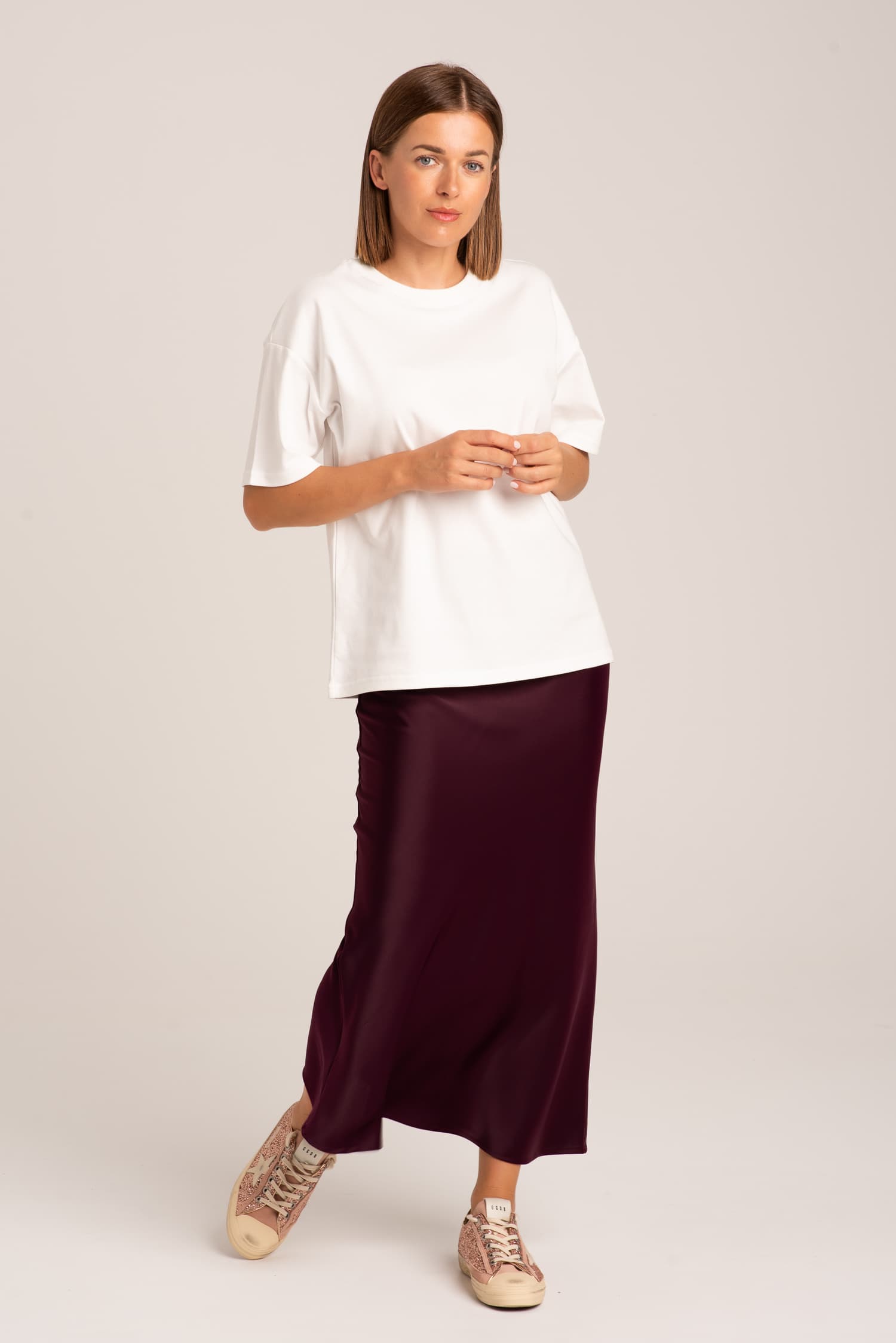 Satynowa spódnica Violet