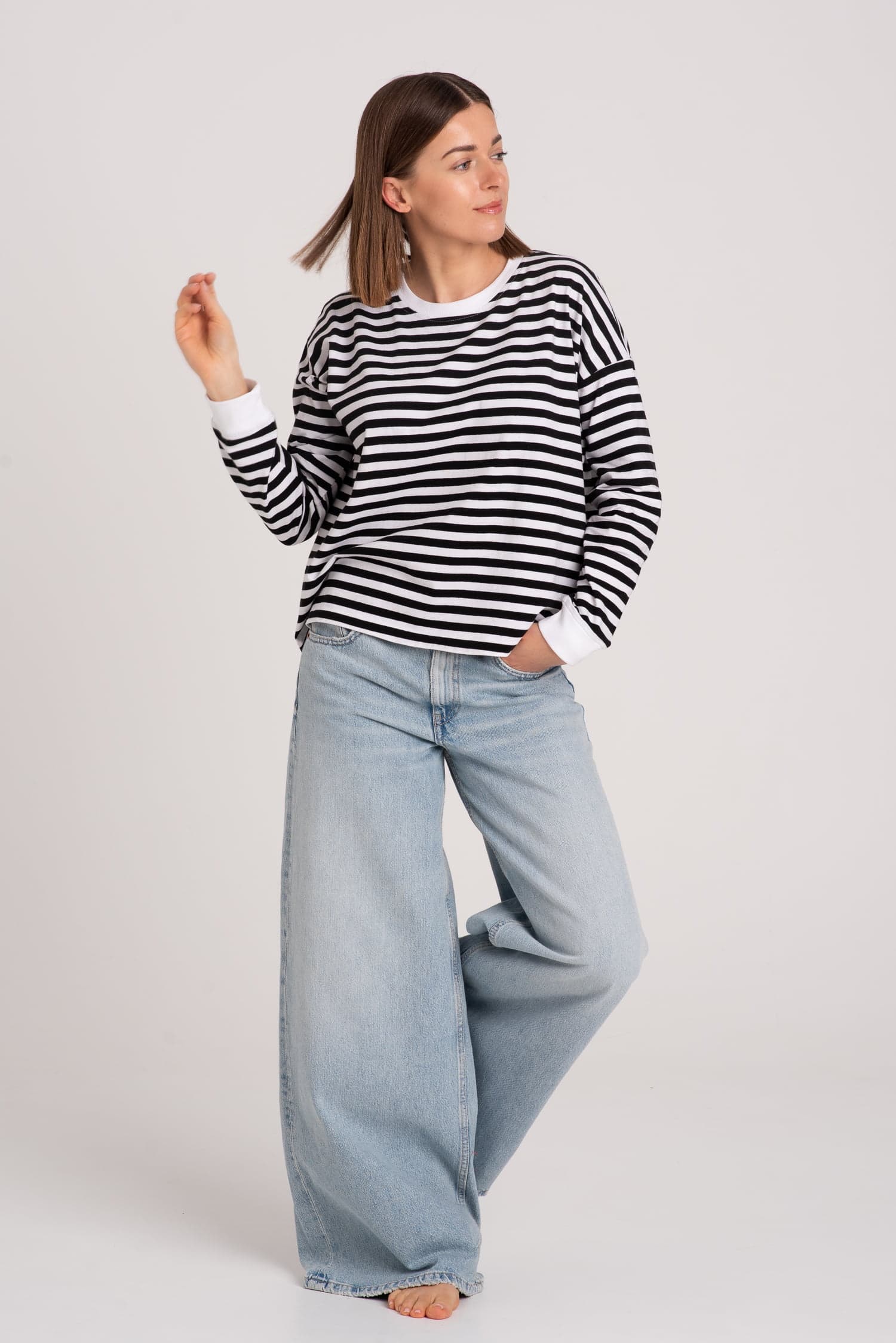 Longsleeve w pasy HANNAH