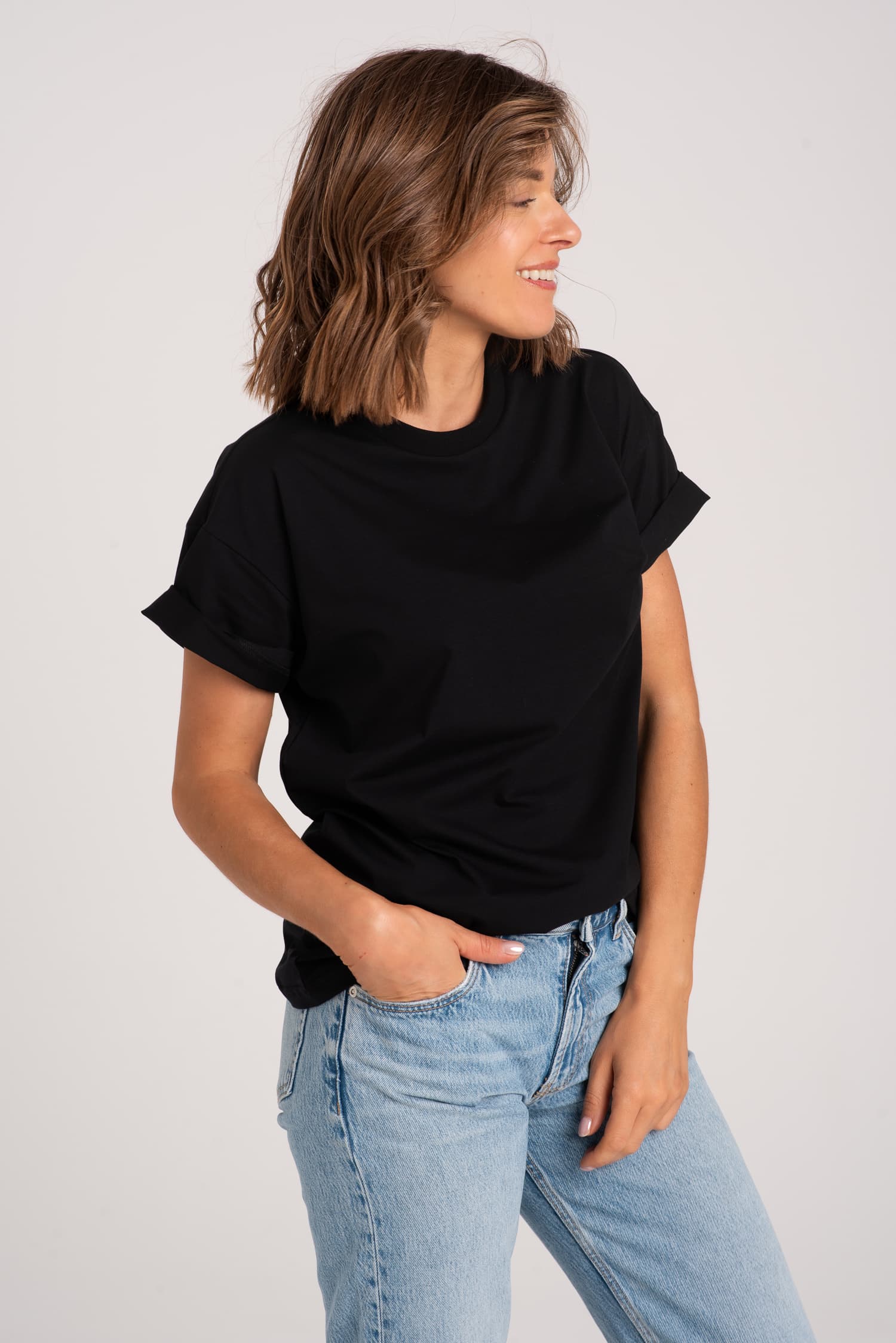 T-shirt klasyczny BASIC - czarny