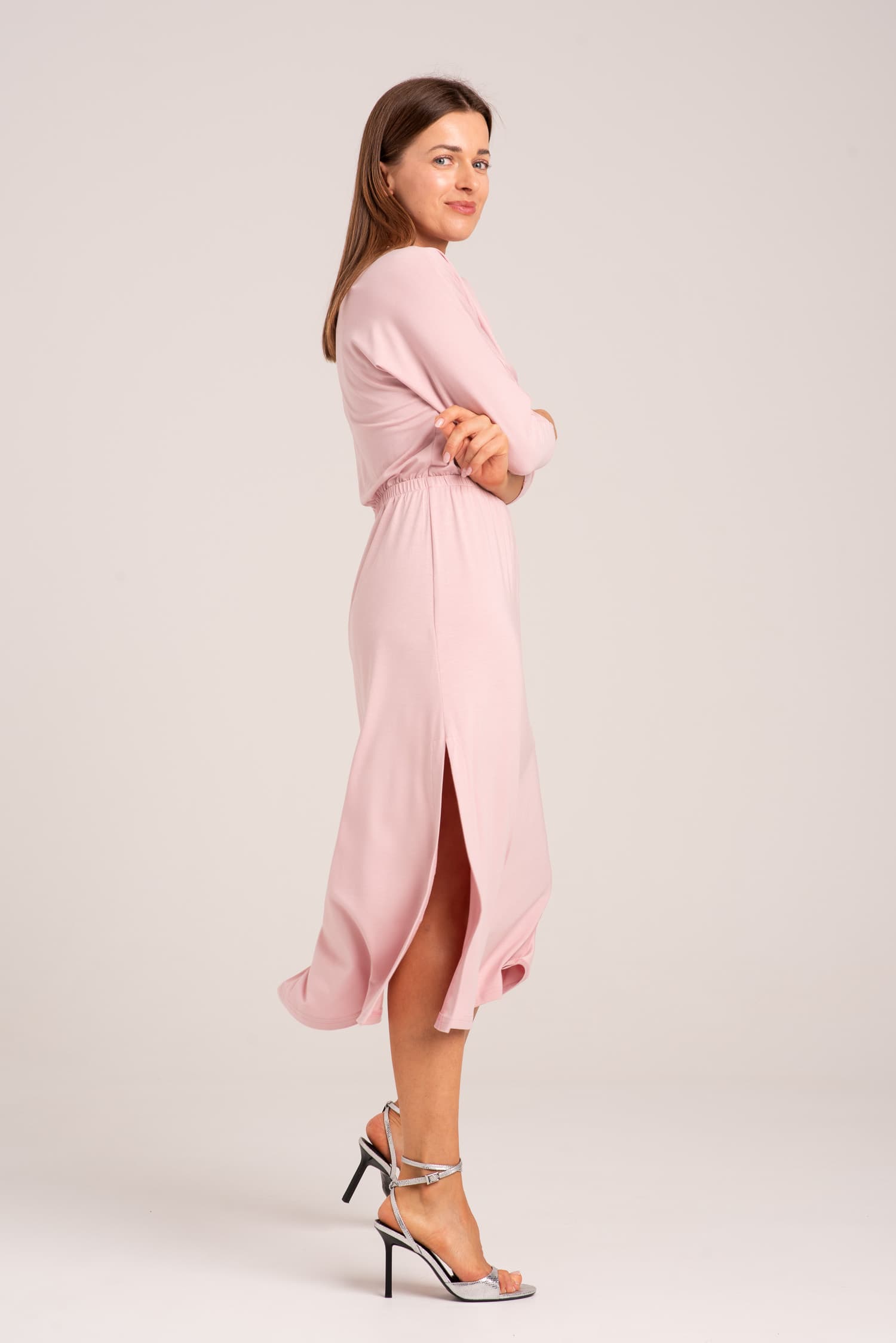 Różowa sukienka z modalu Hot As Hell