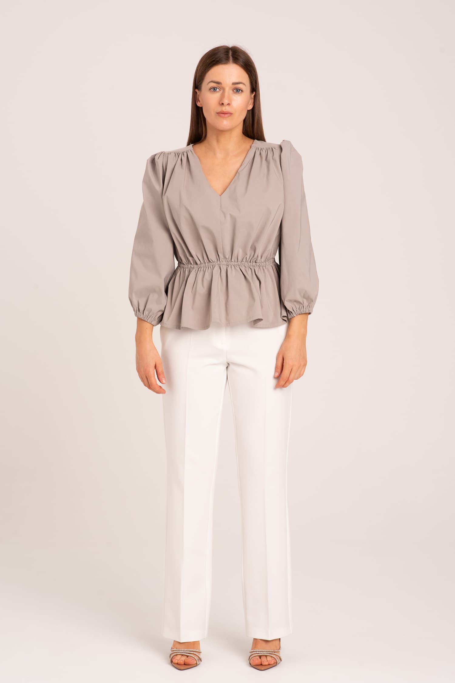 Bluzka z baskinką Rita - widok 2