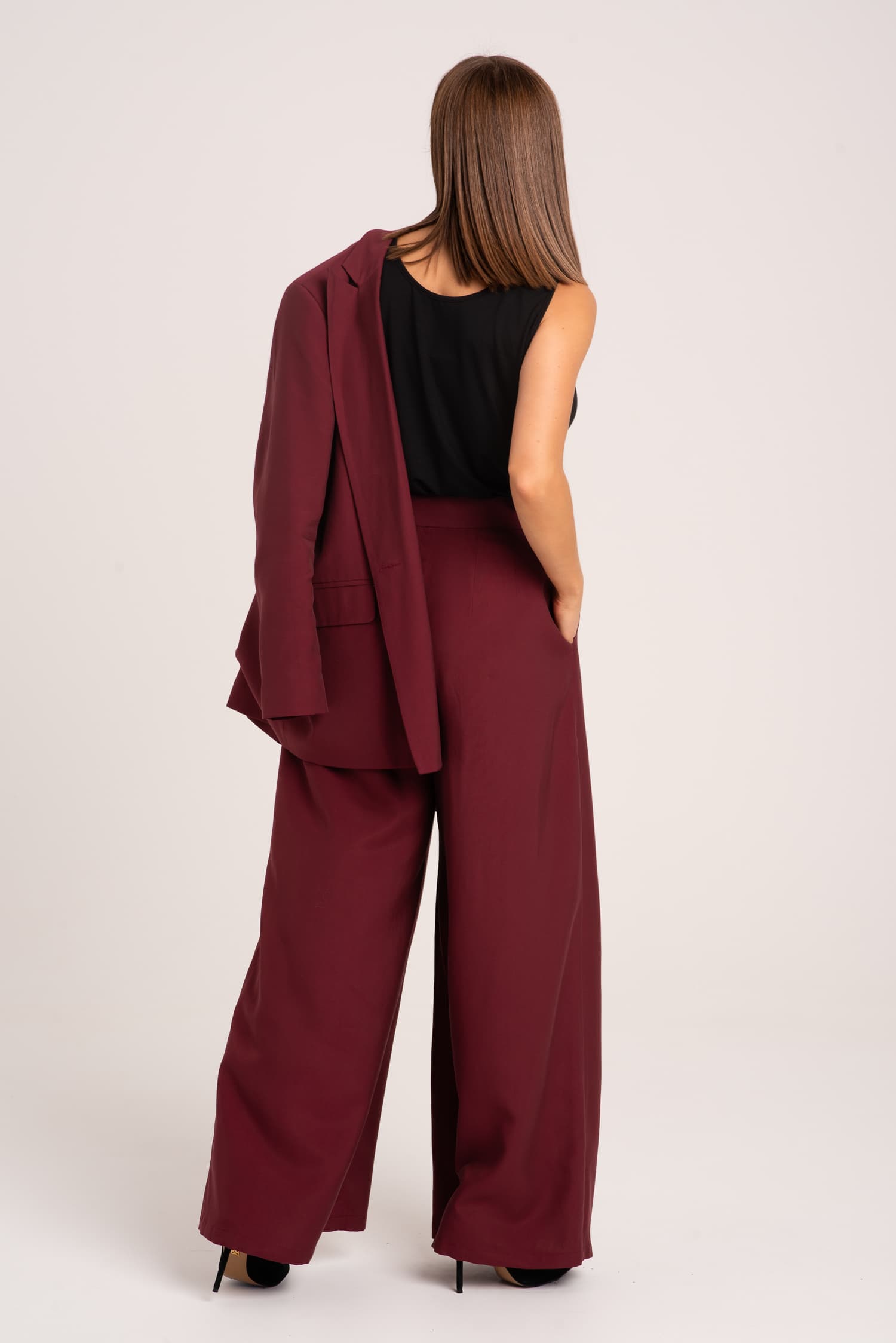 Bordowa marynarka Victoria - zdjęcie 7