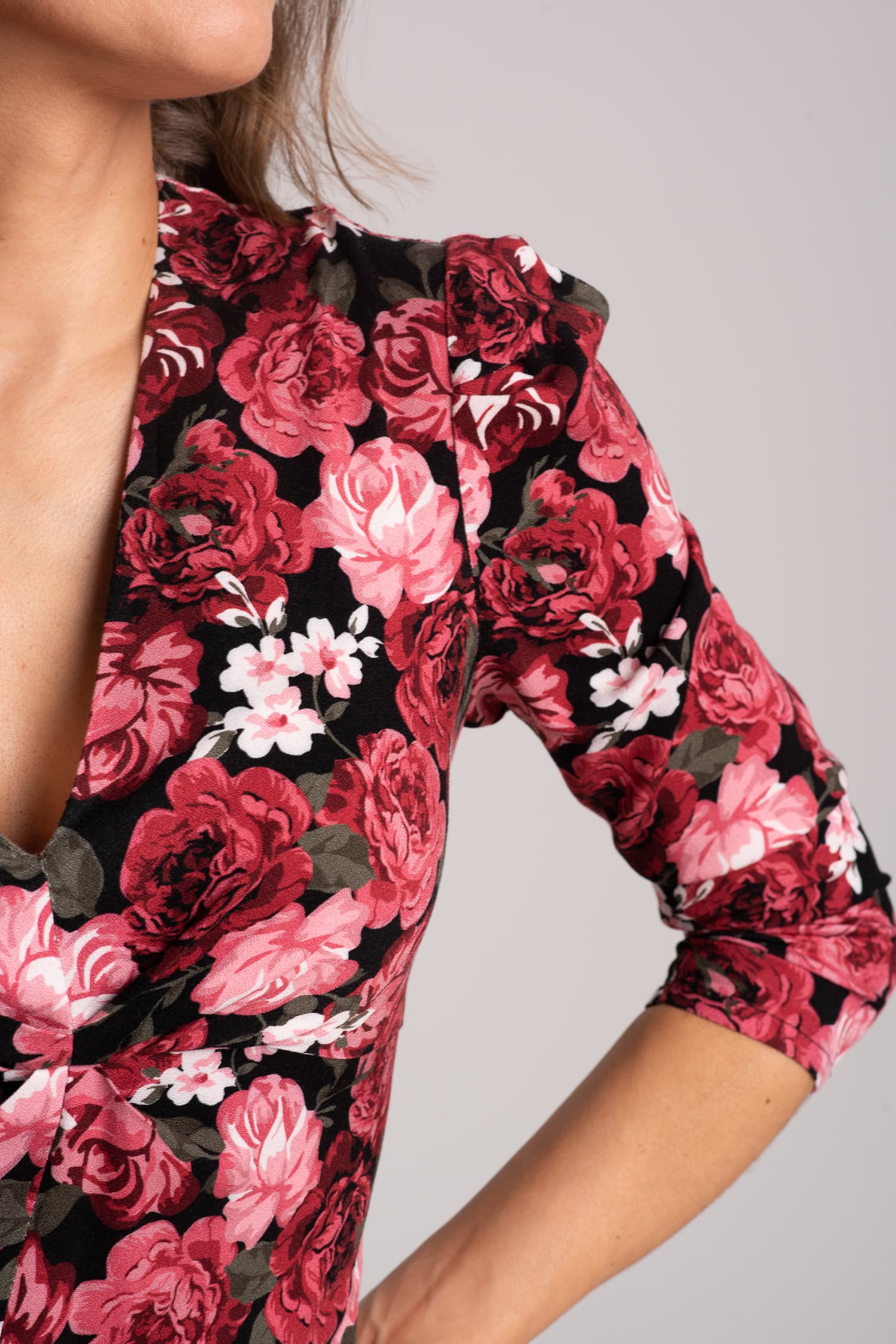 Sukienka z elastycznej wiskozy Eliana long - zdjęcie 5