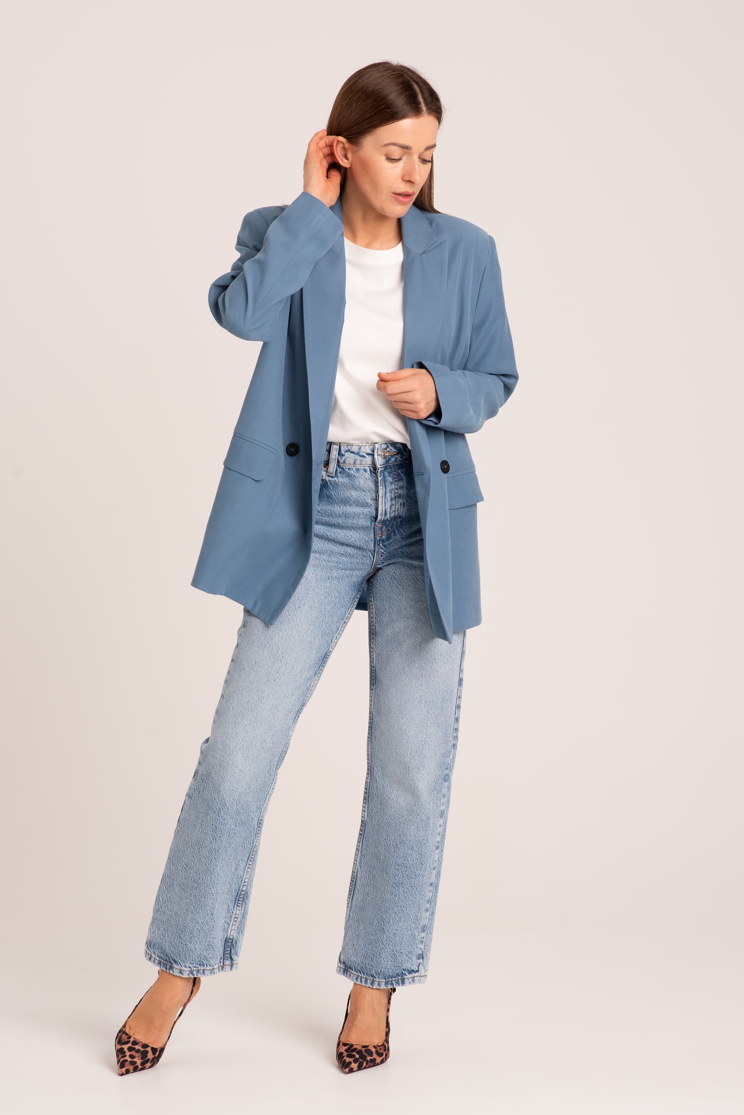 Niebieska marynarka damska Victoria - widok 2