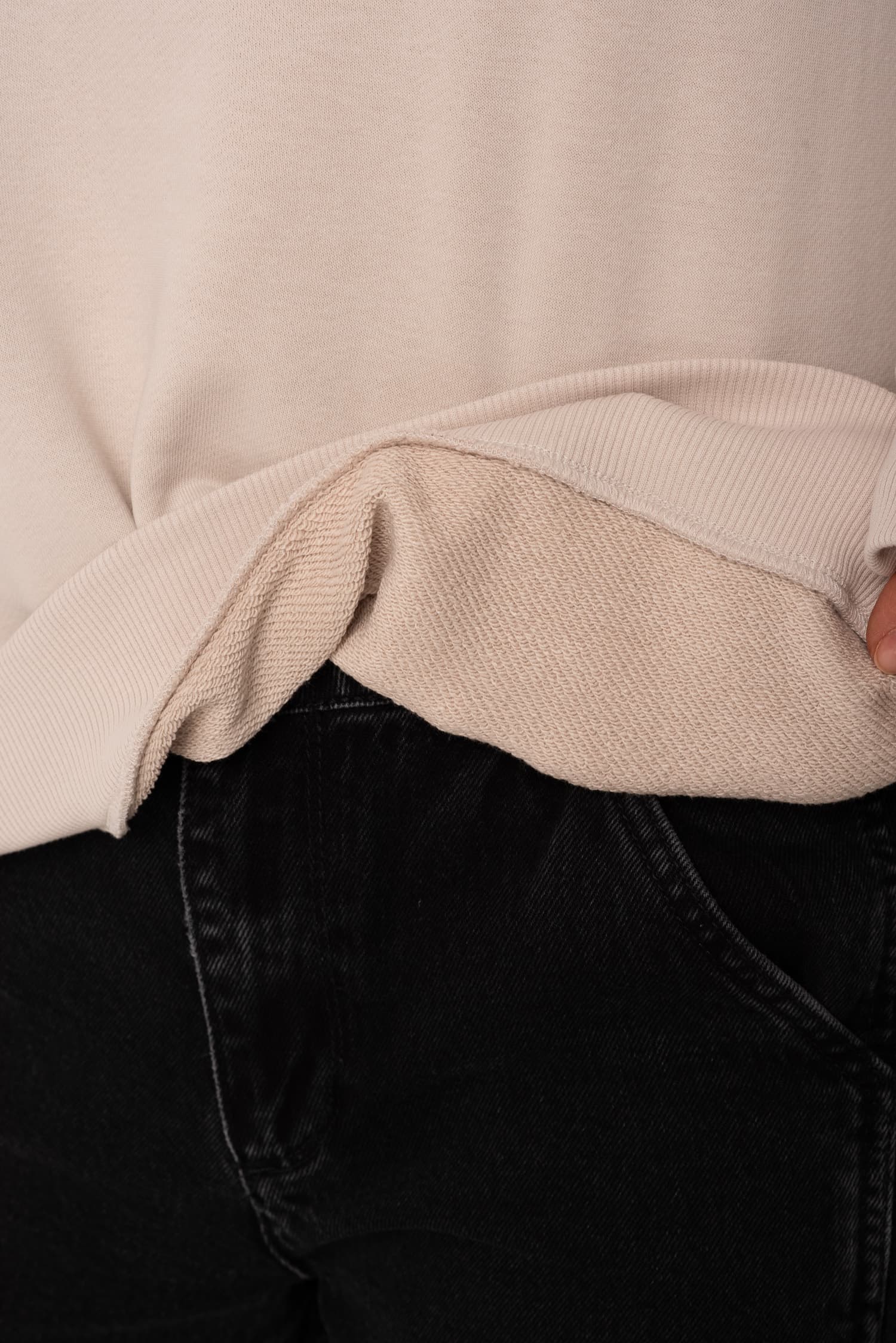 Beżowa bluza NORA (jasny beż) - zdjęcie 4