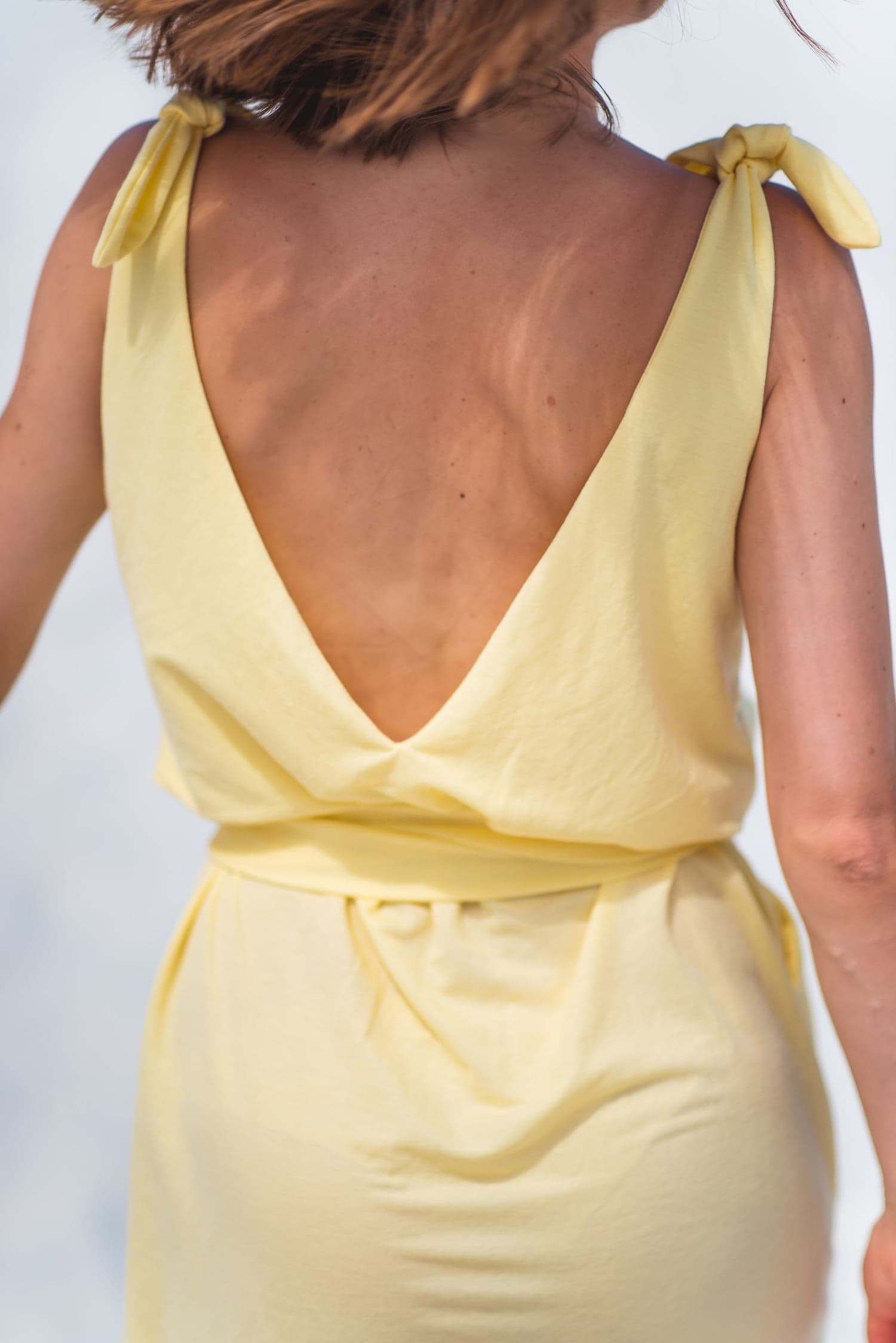 Letnia sukienka SAMAR – żółta - widok 2