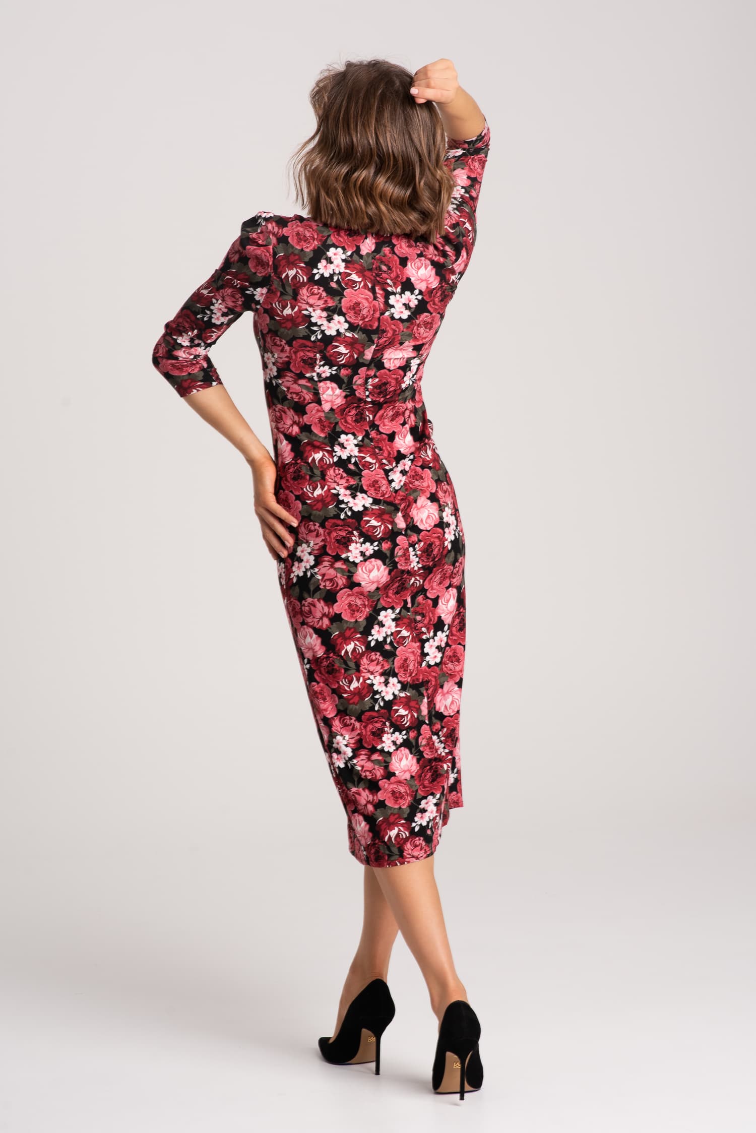 Sukienka z elastycznej wiskozy Eliana long - zdjęcie 3