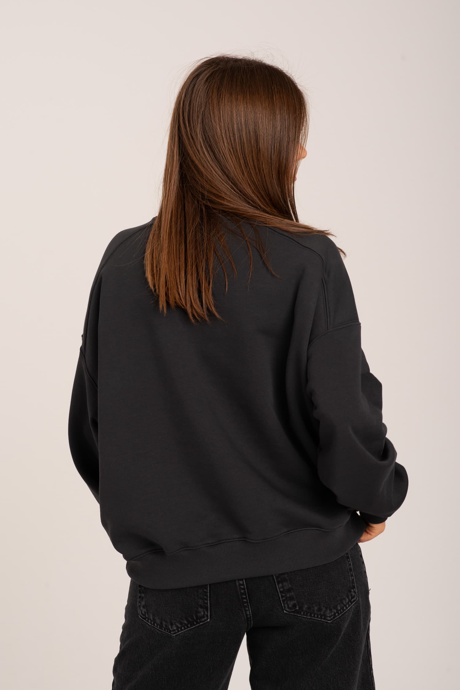 Grafitowa bluza dresowa Nora - zdjęcie 3