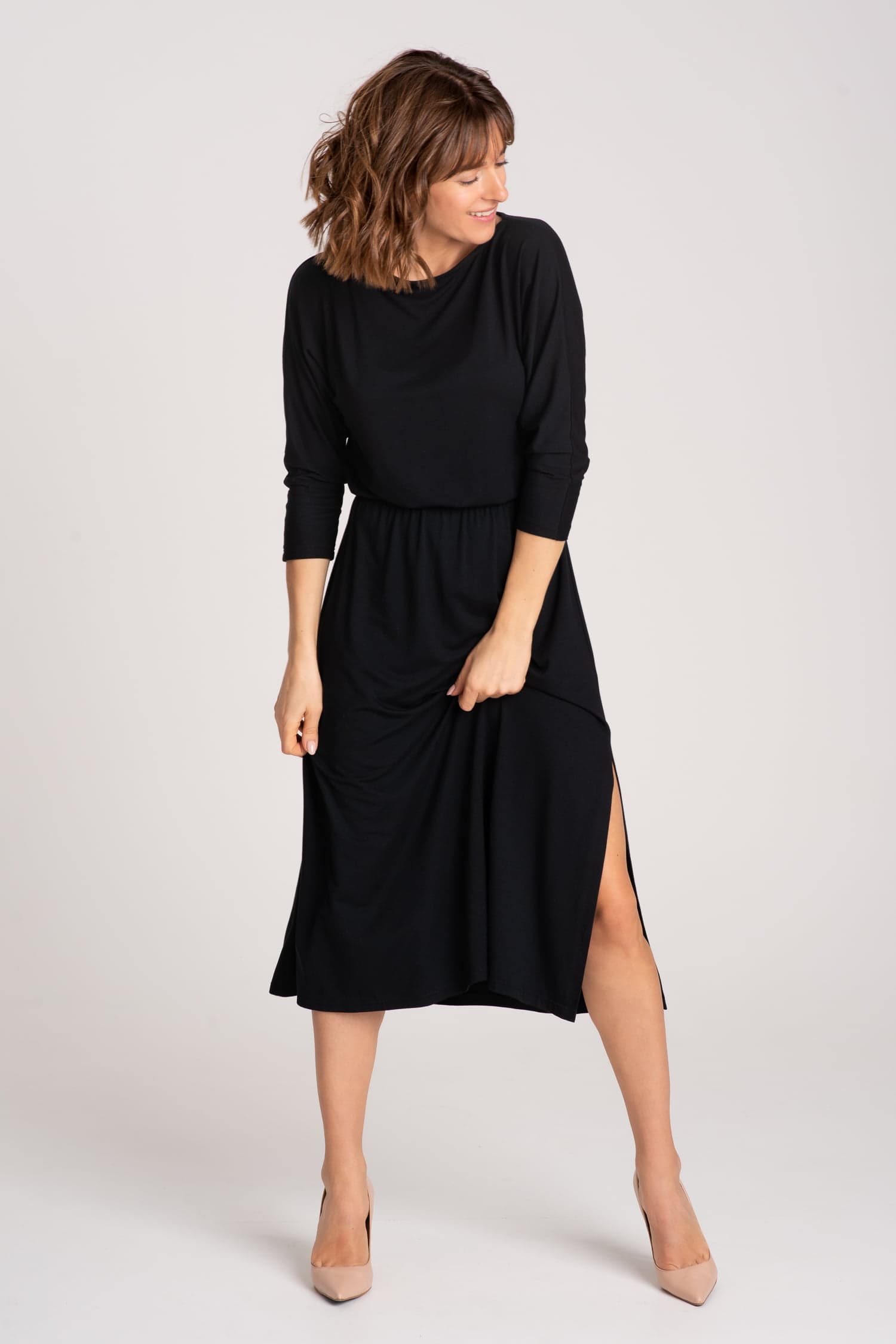 Czarna sukienka z modalu Hot As Hell