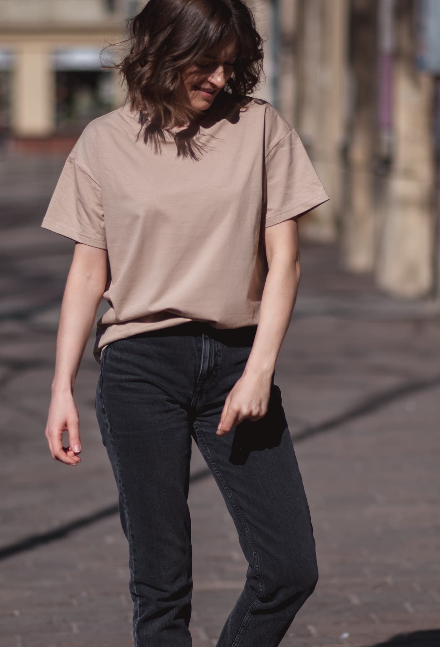 T-shirt klasyczny BASIC – cielisty