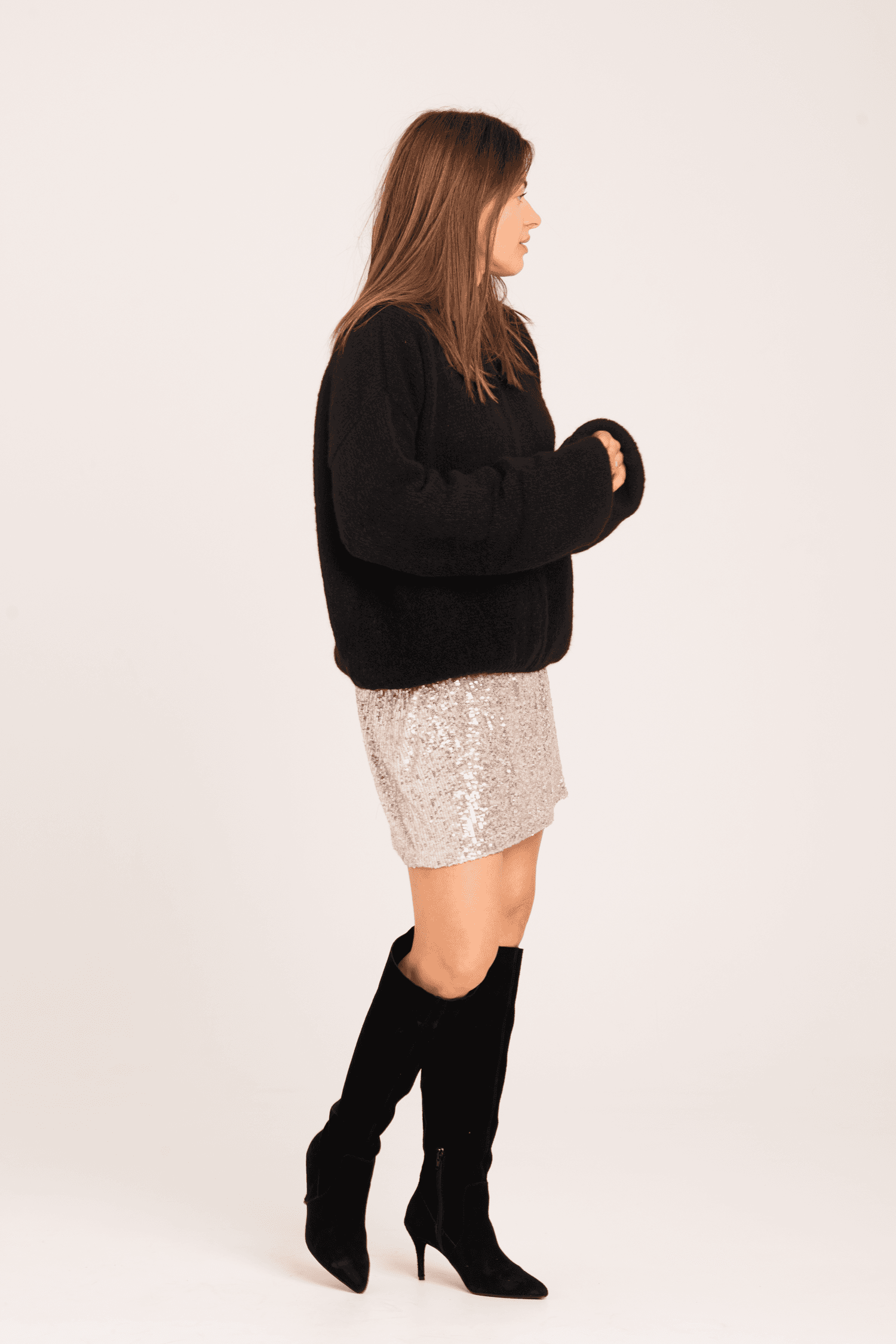 Czarny sweter Sasha - zdjęcie 4