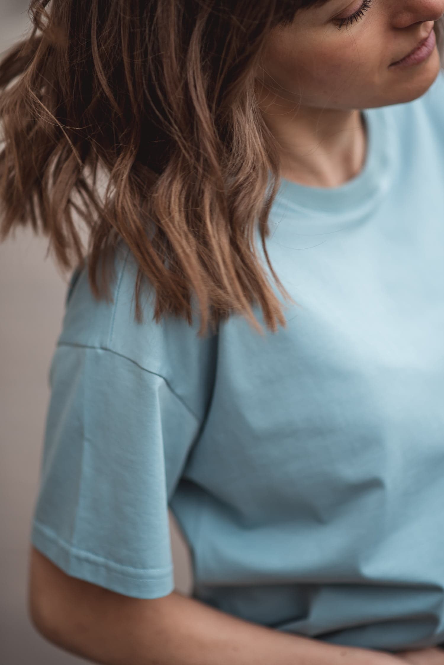T-shirt klasyczny BASIC – mięta — zdjęcie 3