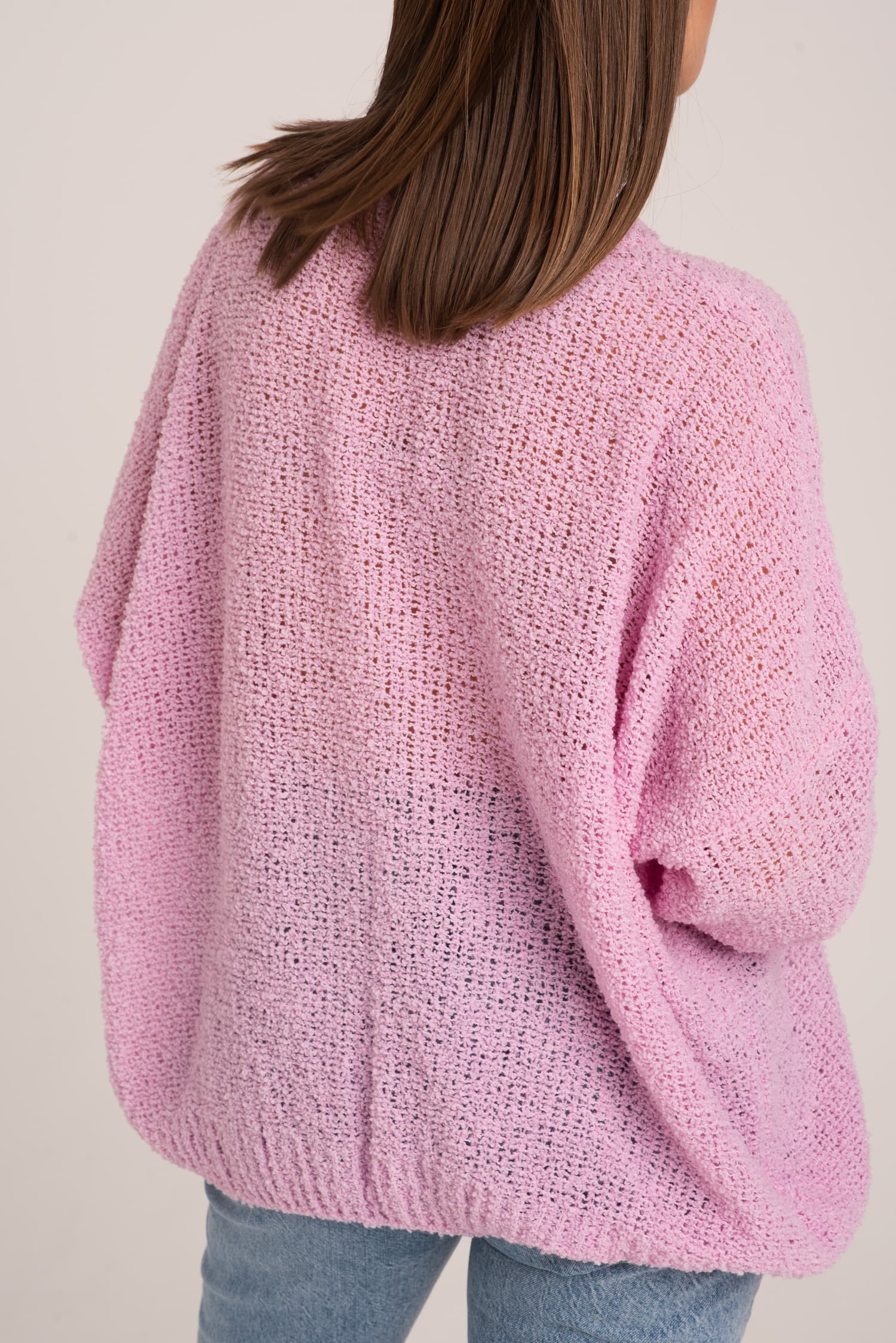 Różowy sweter oversize Suzie — zdjęcie 6