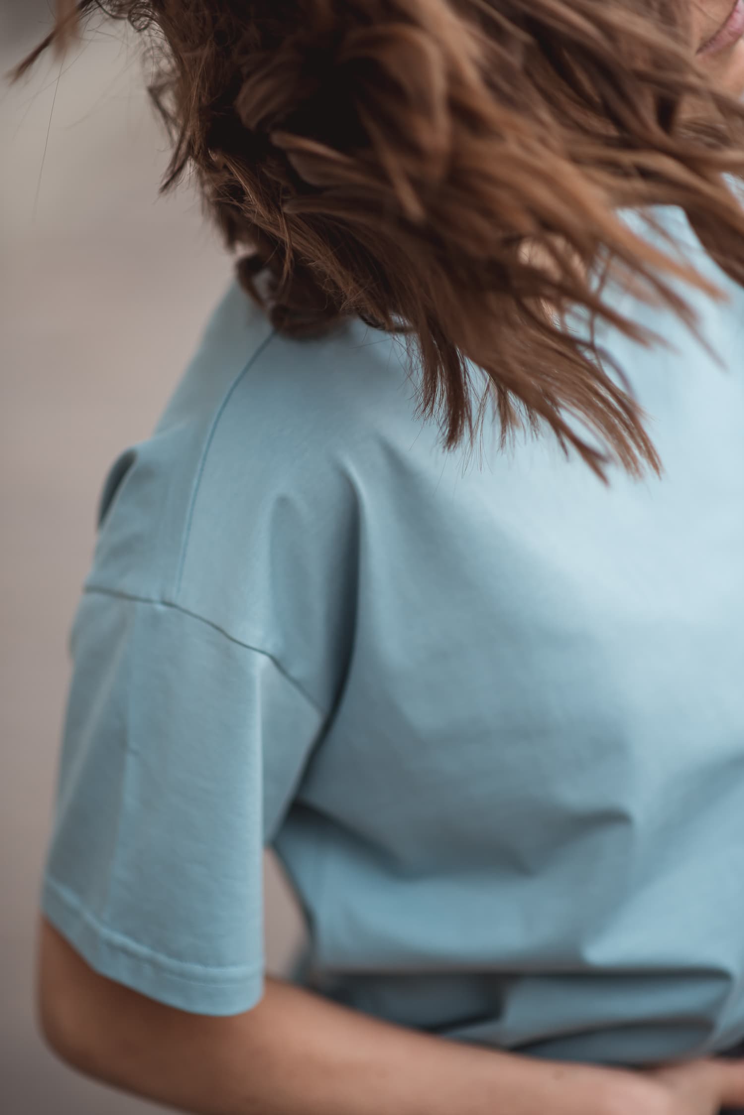 T-shirt klasyczny BASIC – mięta — zdjęcie 4