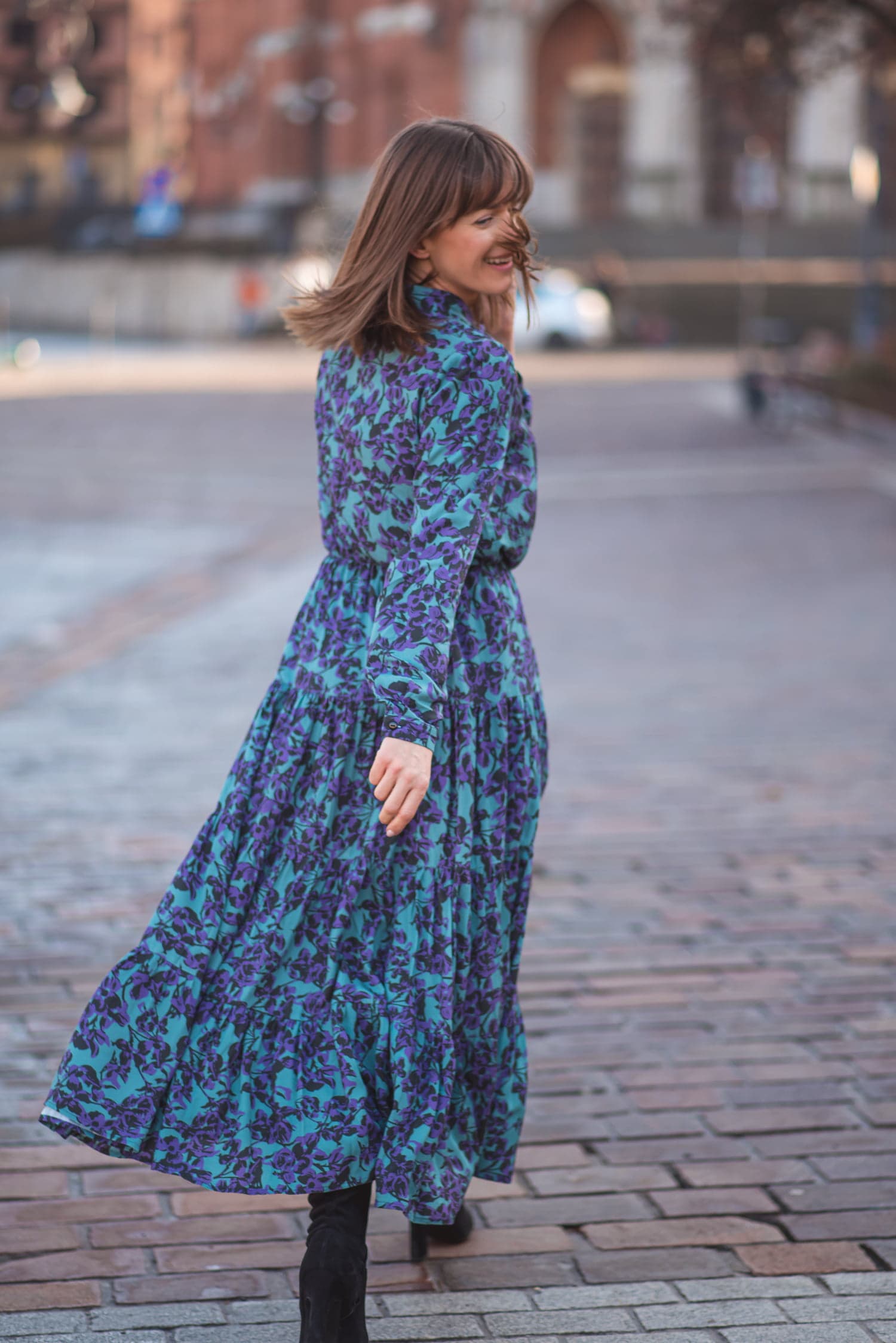 Sukienka SPEŁNIENIE - kwiaty - zdjęcie 4