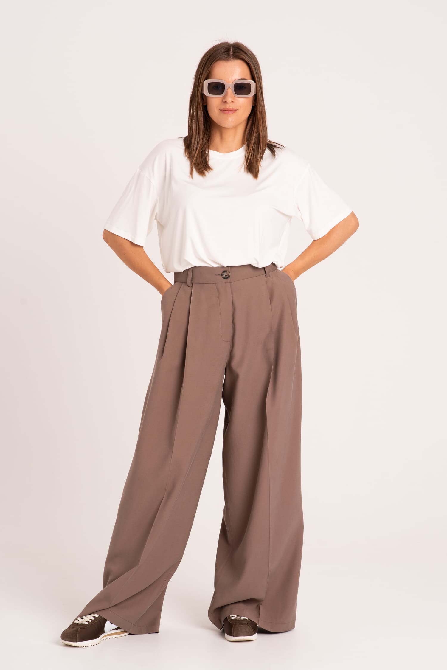 Biały bambusowy t-shirt Nina - zdjęcie 5