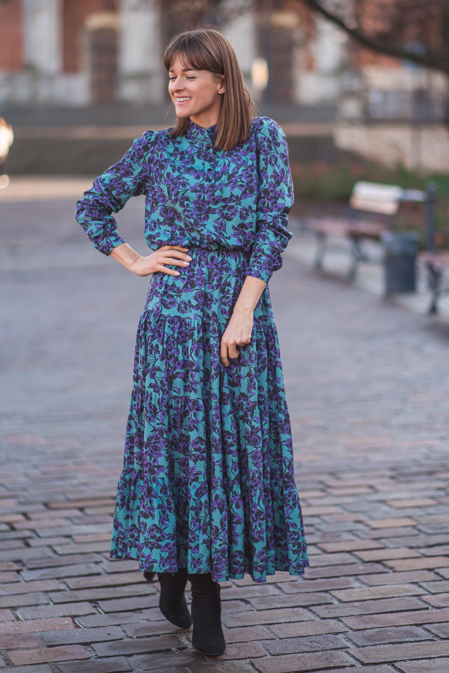 Sukienka SPEŁNIENIE - kwiaty - zdjęcie 3