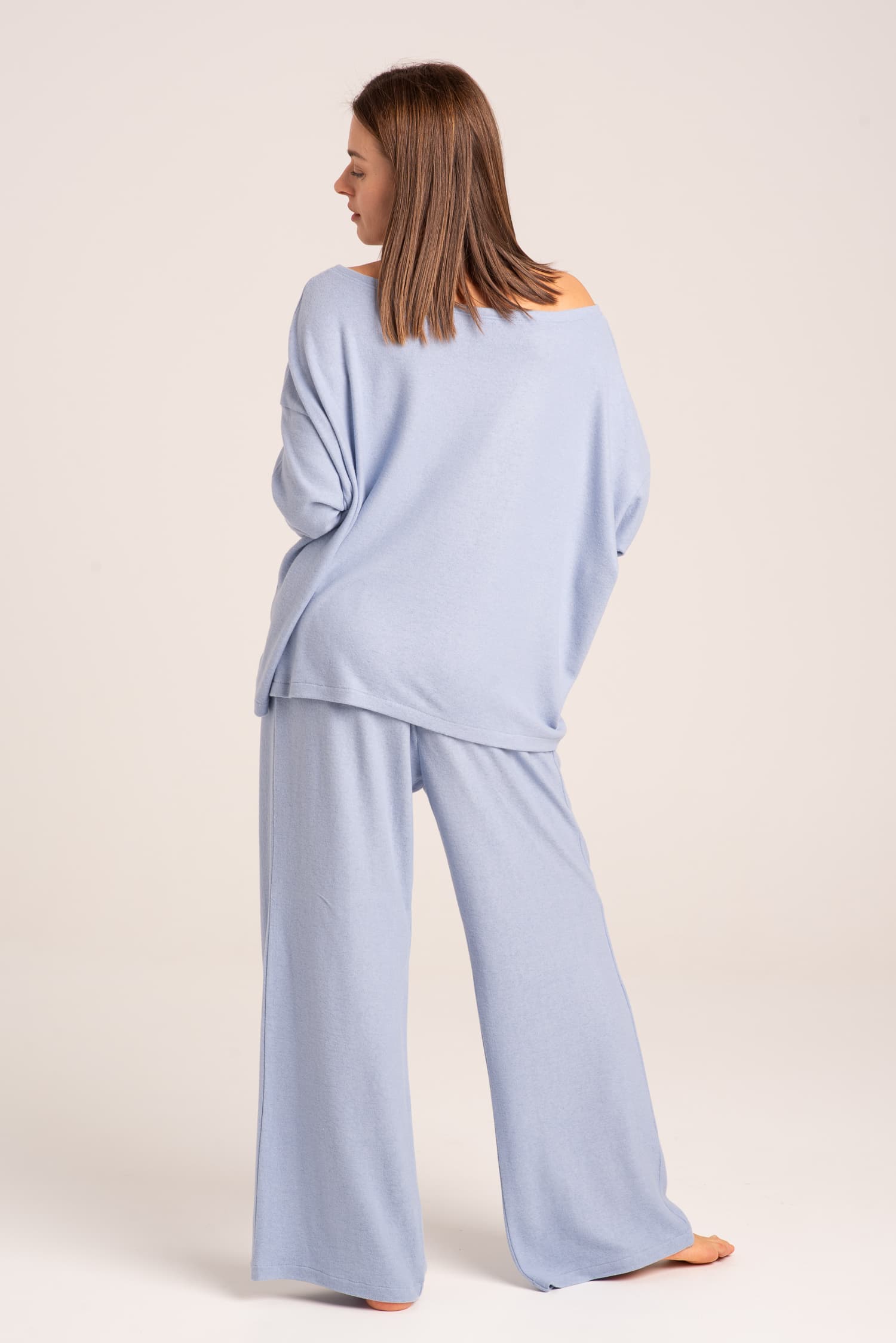 Błękitny longsleeve Clara - zdjęcie 4