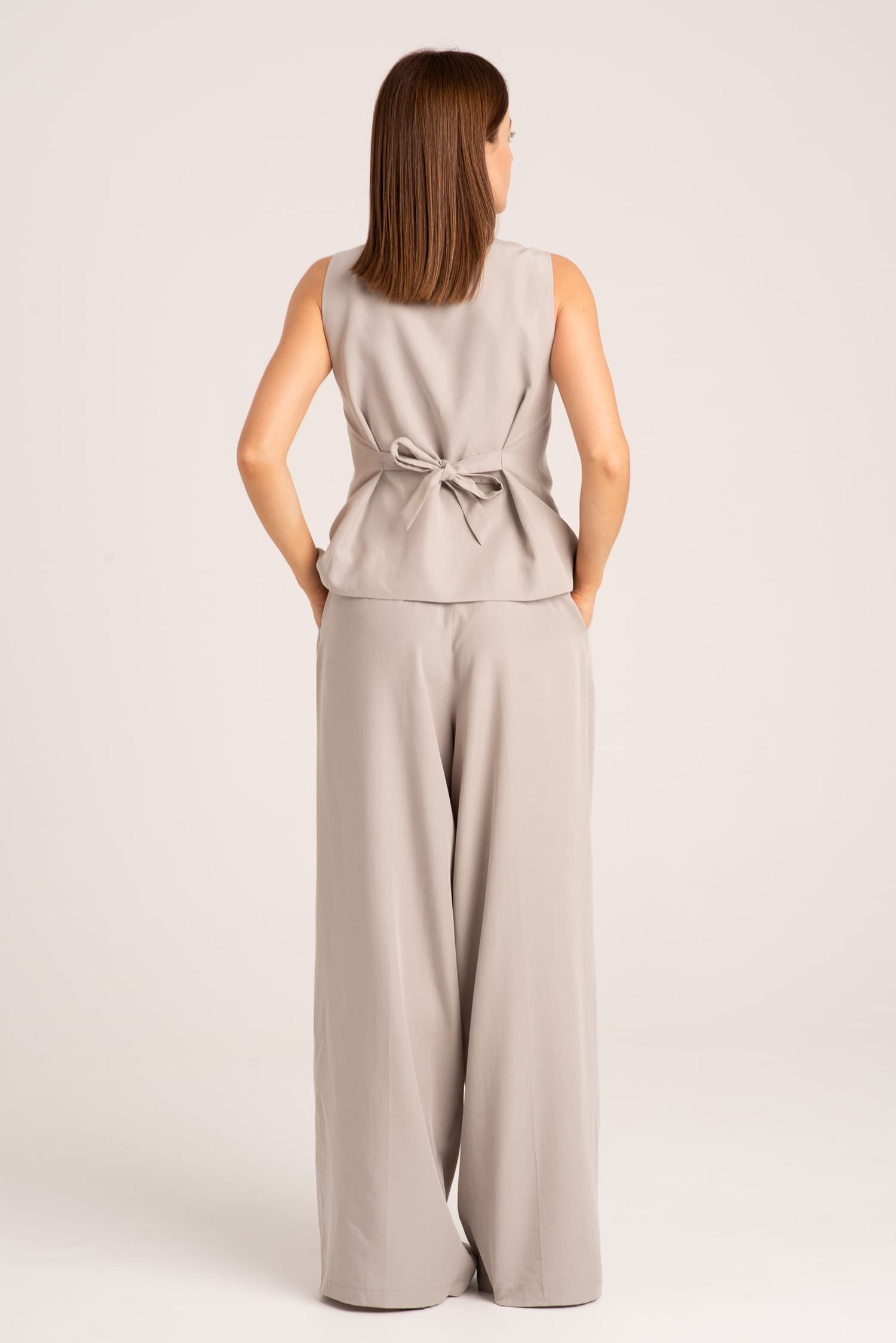 Jasna kamizelka garniturowa Pearl - zdjęcie 8