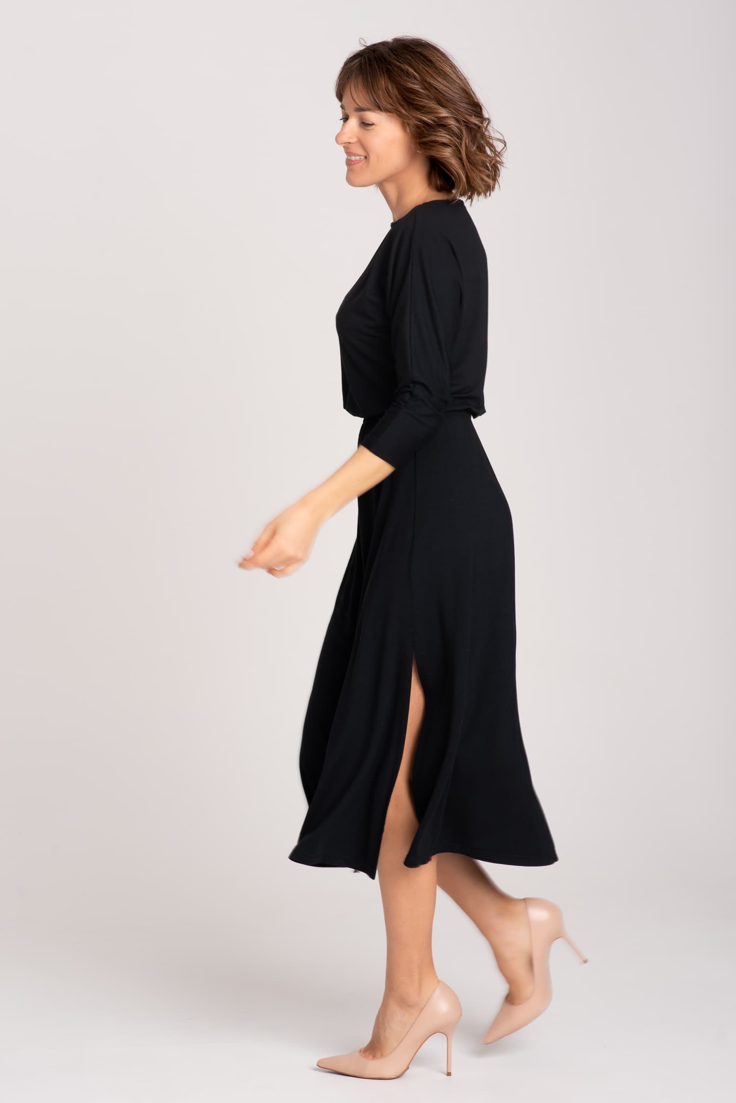 Czarna sukienka z modalu Hot As Hell - zdjęcie 5